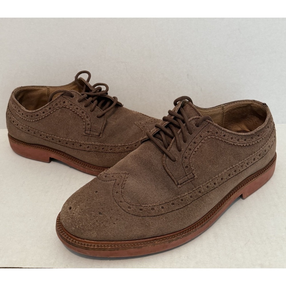 Polo Ralph Lauren Torrington wingtip Brogue Lace up Shoes Brown US Size 8.5D